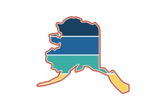 Alaska State Retro Sunset PNG SVG Review