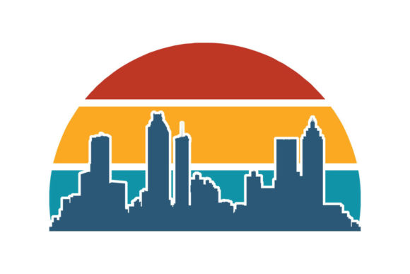 Atlanta Georgia Retro Sunset PNG SVG Review