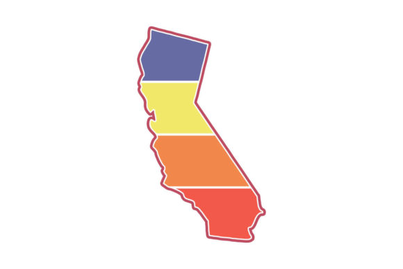 California State Retro Sunset PNG SVG Review