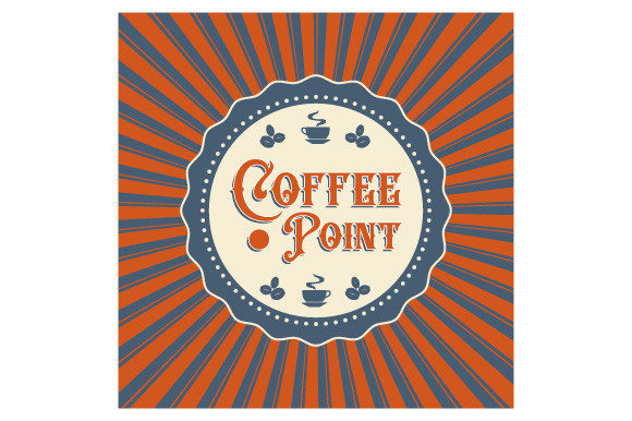 Coffee Point EPS SVG PNG Retro Frame Review