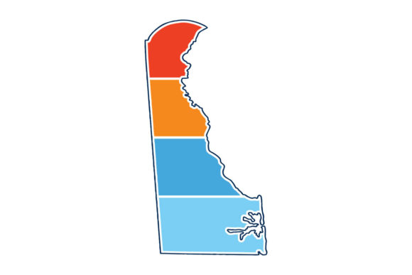 Delaware State Retro Sunset PNG SVG Review