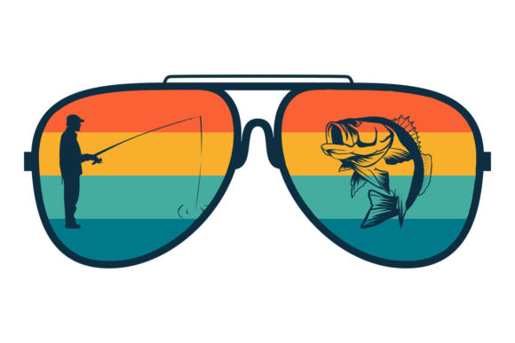 Father s Day Man Bass Fishing Sunglasses