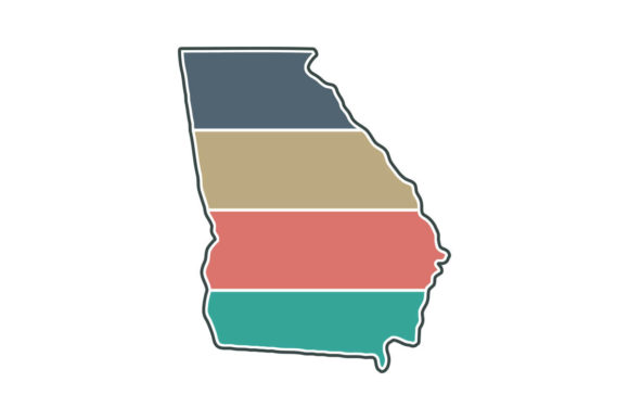 Georgia State Retro Sunset PNG SVG Review