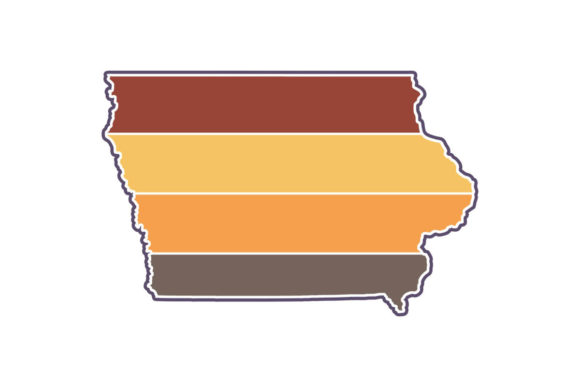 Iowa State Retro Sunset PNG SVG Review