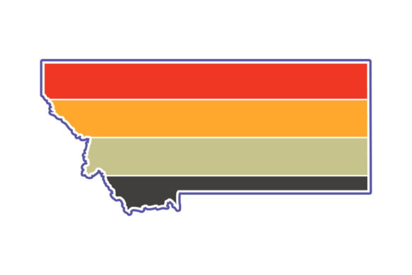 Montana State Retro Sunset PNG SVG Review