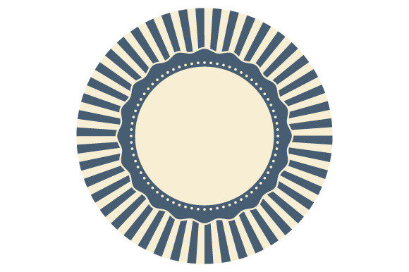 Retro Frame EPS SVG PNG Sunburst Vintage Review