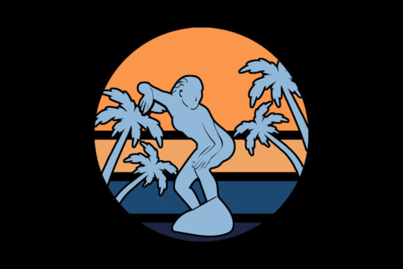 Reviewing the Female Surfer Beach Retro Sunset PNG SVG