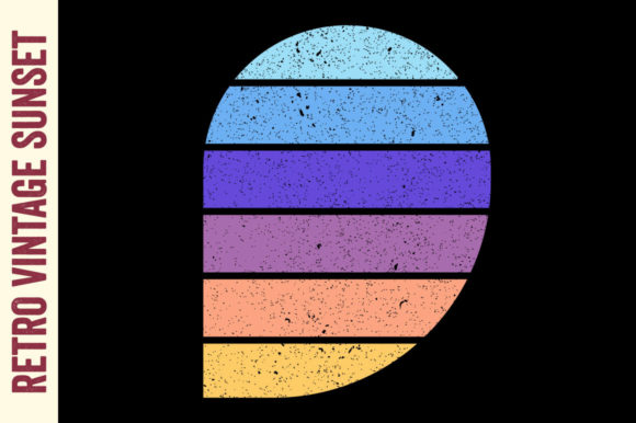 Vintage Retro Sunset Distressed SVG Review