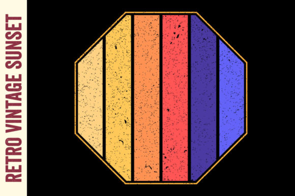 Vintage Sunset Retro Hexagon Grunge Svg Review